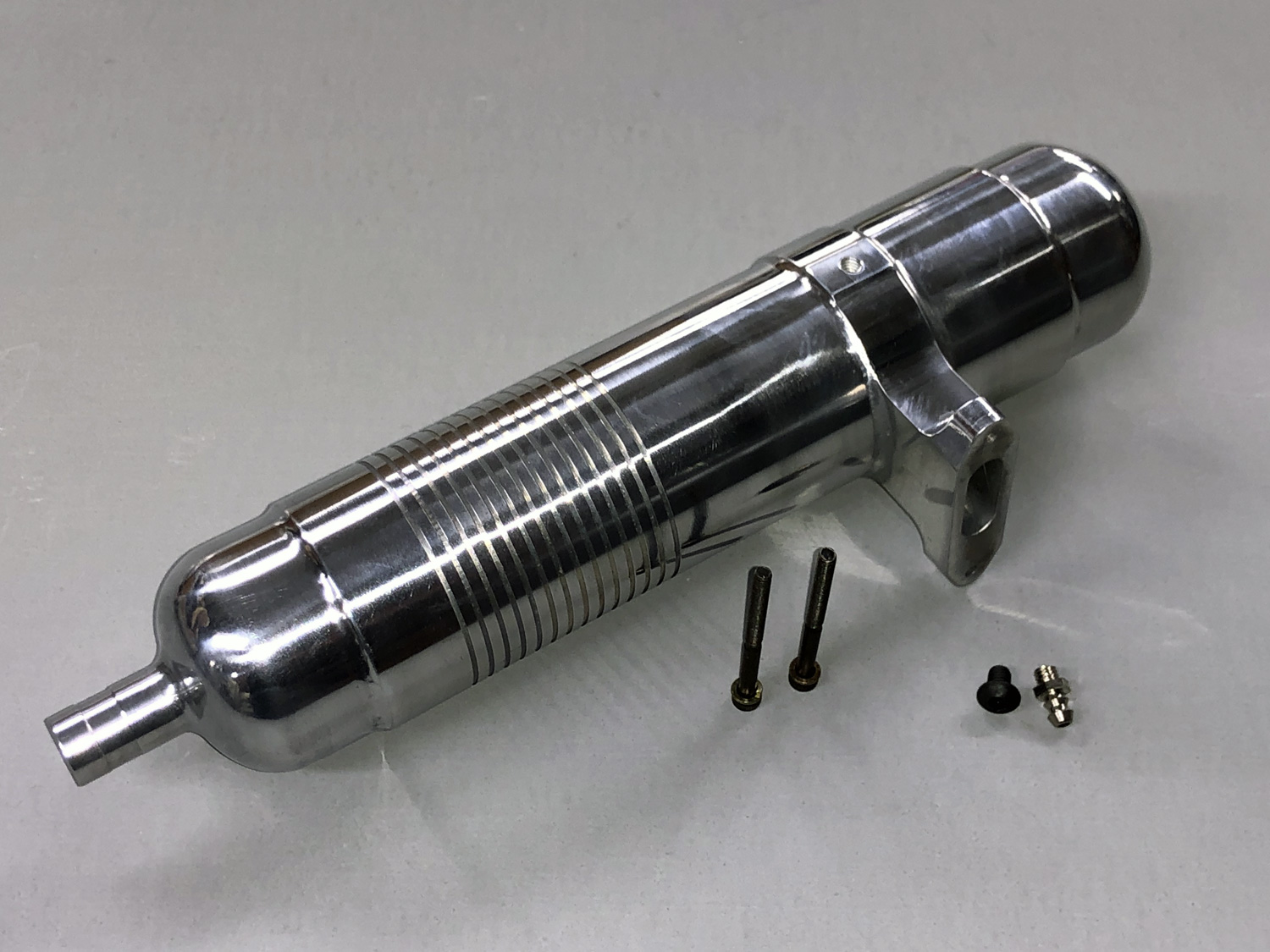 Close up of ProPipe 55v3 photographed against a gray background